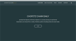 Desktop Screenshot of chofetzchaimdaily.org